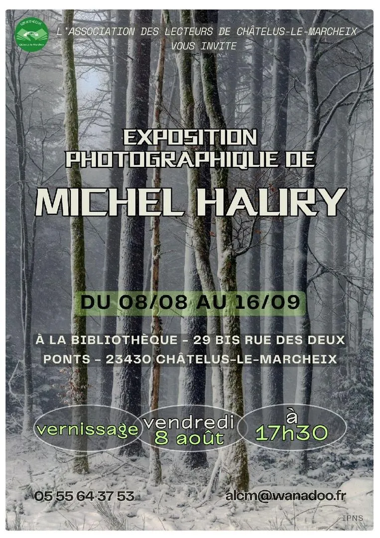 Randonnée photographique dans la Creuse, Bibliothèque de Châtelus-le-Maracheix.